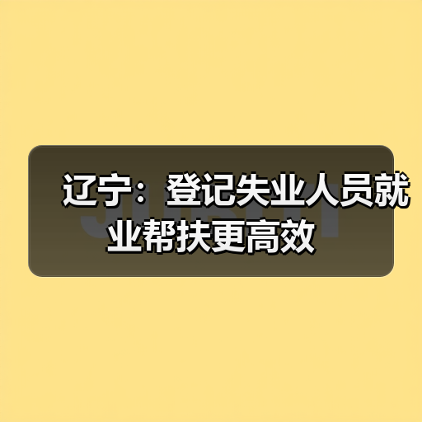 辽宁:登记失业人员就业帮扶更高效(图3) 辽宁:登记失业人员就业帮扶更高效(图3)