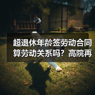 超退休年龄签劳动合同算劳动关系吗?高院再审焦点分析(图4) 超退休年龄签劳动合同算劳动关系吗?高院再审焦点分析(图4)