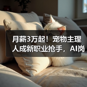 月薪3万起!宠物主理人成新职业抢手,AI岗位也火了(图2) 月薪3万起!宠物主理人成新职业抢手,AI岗位也火了(图2)