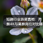 短剧行业薪资真相:月薪4K与高薪岗位对比曝光(图3) 短剧行业薪资真相:月薪4K与高薪岗位对比曝光(图3)