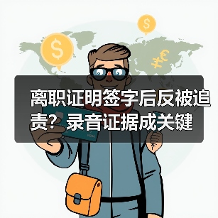 离职证明签字后反被追责?录音证据成关键(图2) 离职证明签字后反被追责?录音证据成关键(图2)