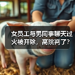 女员工与男同事聊天过火被开除,高院判了?(图2) 女员工与男同事聊天过火被开除,高院判了?(图2)