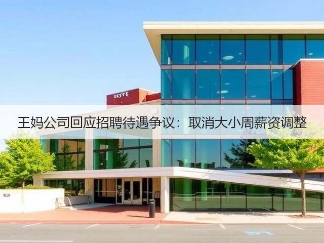 王妈公司回应招聘待遇争议:取消大小周薪资调整(图1) 王妈公司回应招聘待遇争议:取消大小周薪资调整(图1)