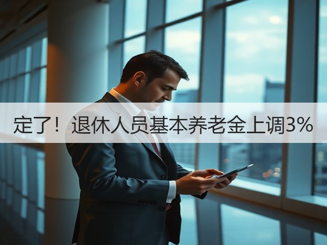 定了!退休人员基本养老金上调3%(图3) 定了!退休人员基本养老金上调3%(图3)