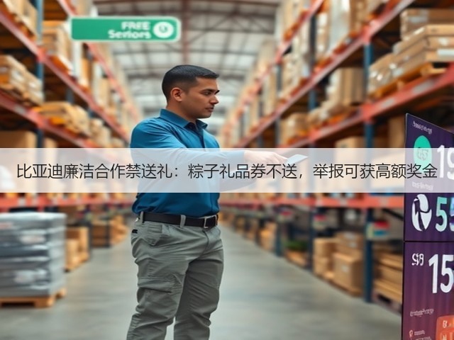 比亚迪廉洁合作禁送礼:粽子礼品券不送,举报可获高额奖金(图2) 比亚迪廉洁合作禁送礼:粽子礼品券不送,举报可获高额奖金(图2)