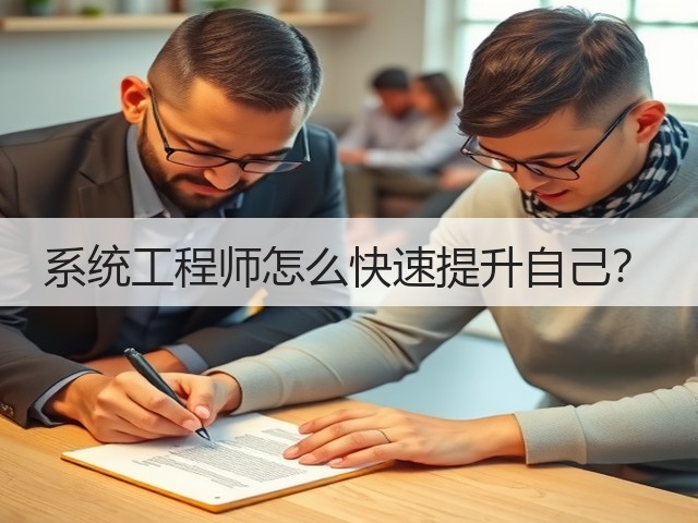 系统工程师怎么快速提升自己?(图1) 系统工程师怎么快速提升自己?(图1)