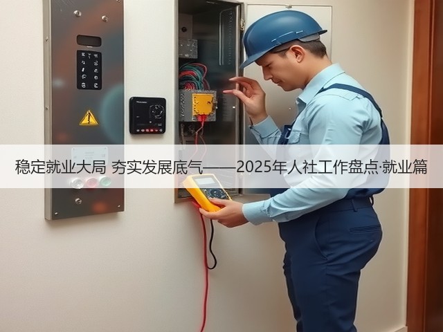稳定就业大局 夯实发展底气——2025年人社工作盘点·就业篇(图1) 稳定就业大局 夯实发展底气——2025年人社工作盘点·就业篇(图1)