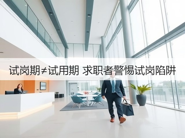 试岗期≠试用期 求职者警惕试岗陷阱(图2) 试岗期≠试用期 求职者警惕试岗陷阱(图2)