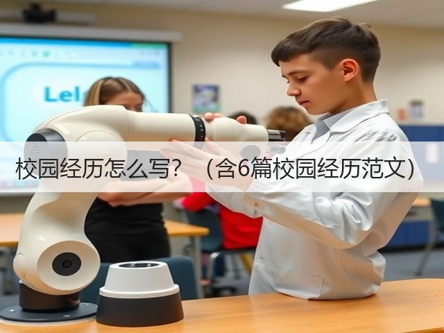 校园经历怎么写？（含6篇校园经历范文）(图1)