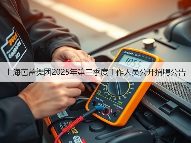 上海芭蕾舞团2025年第三季度工作人员公开招聘公告(图2)