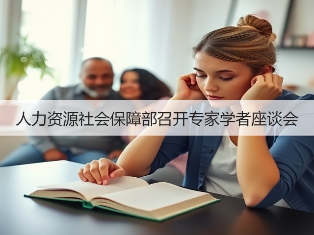 人力资源社会保障部召开专家学者座谈会(图2)