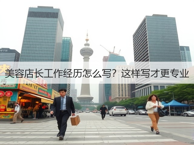 美容店长工作经历怎么写?这样写才更专业(图1) 美容店长工作经历怎么写?这样写才更专业(图1)