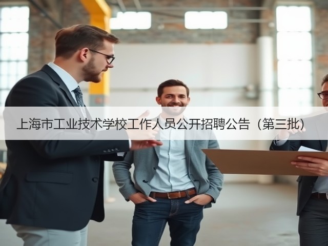 上海市工业技术学校工作人员公开招聘公告(第三批)(图2) 上海市工业技术学校工作人员公开招聘公告(第三批)(图2)