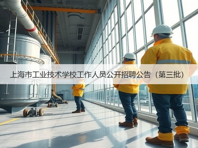 上海市工业技术学校工作人员公开招聘公告(第三批)(图3) 上海市工业技术学校工作人员公开招聘公告(第三批)(图3)